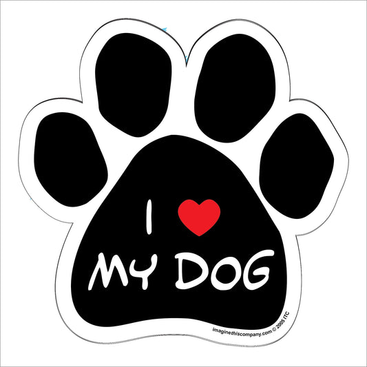 Car Magnet - I (Heart) My Dog