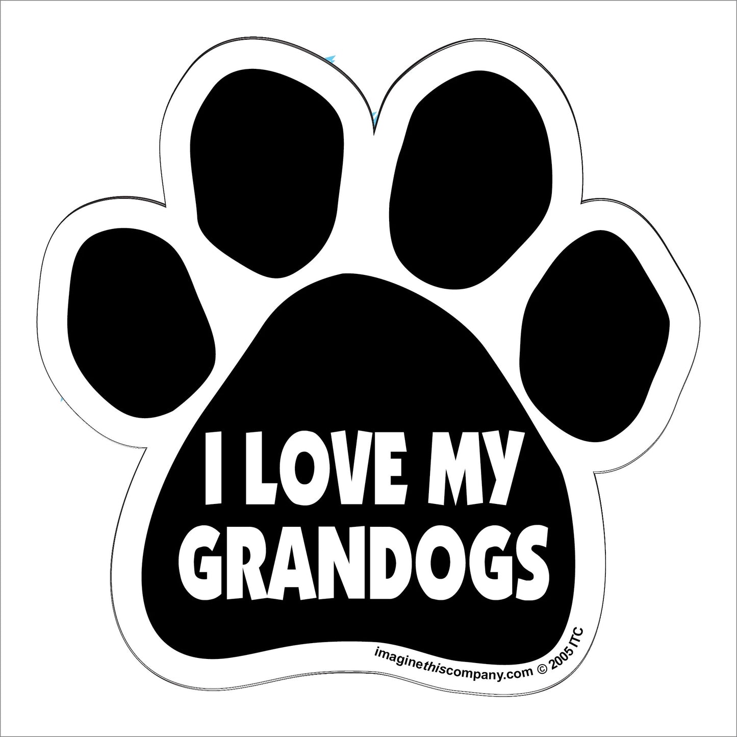 Car Magnet - I Love My Grandog