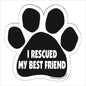 Car Magnet - I rescued my best friend