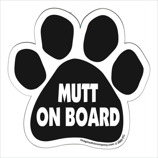 Car Magnet - Mutt On Board