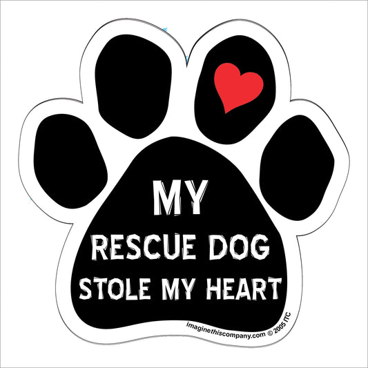 Car Magnet - My Rescue Stole My Heart