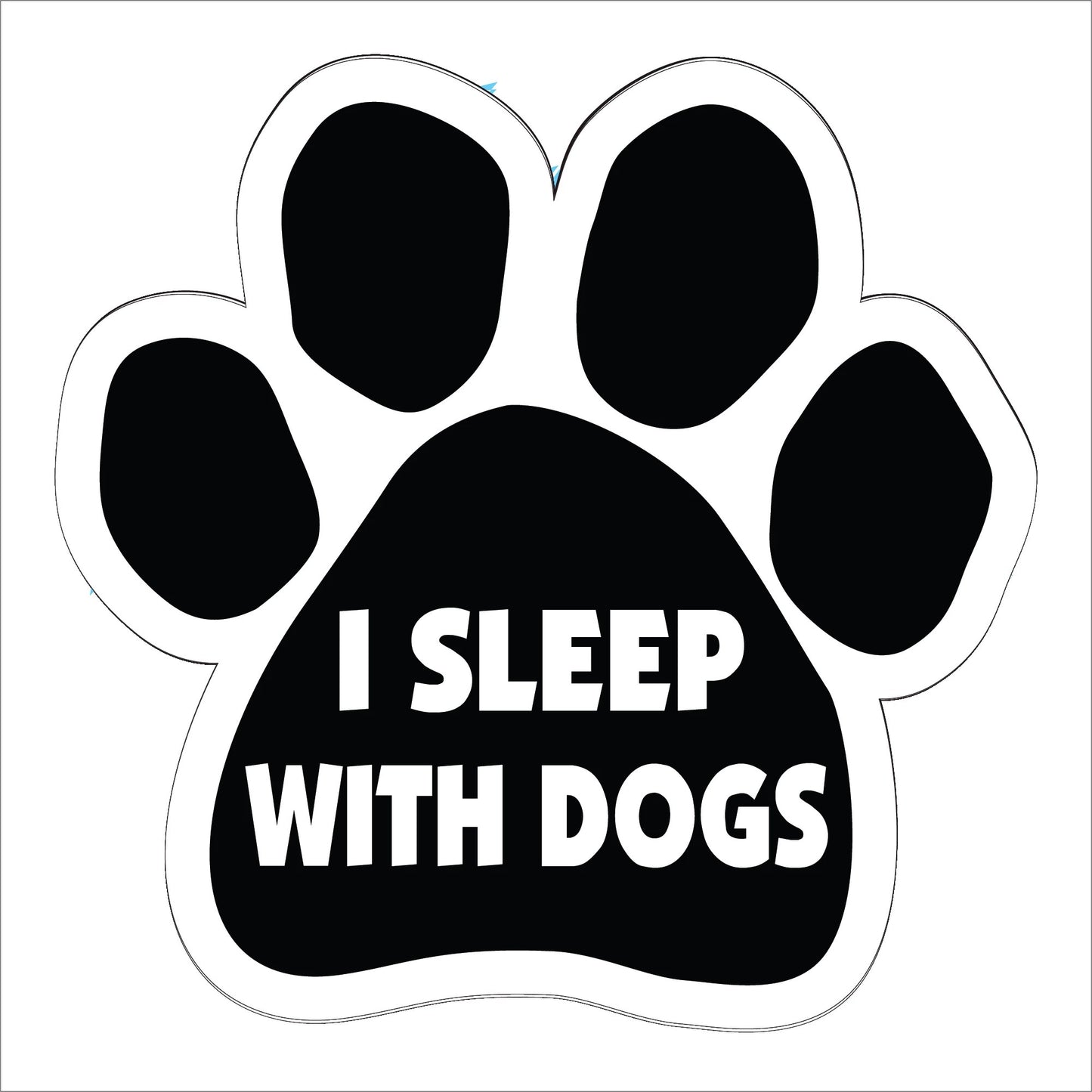 Car Magnet - I Sleep with Dogs