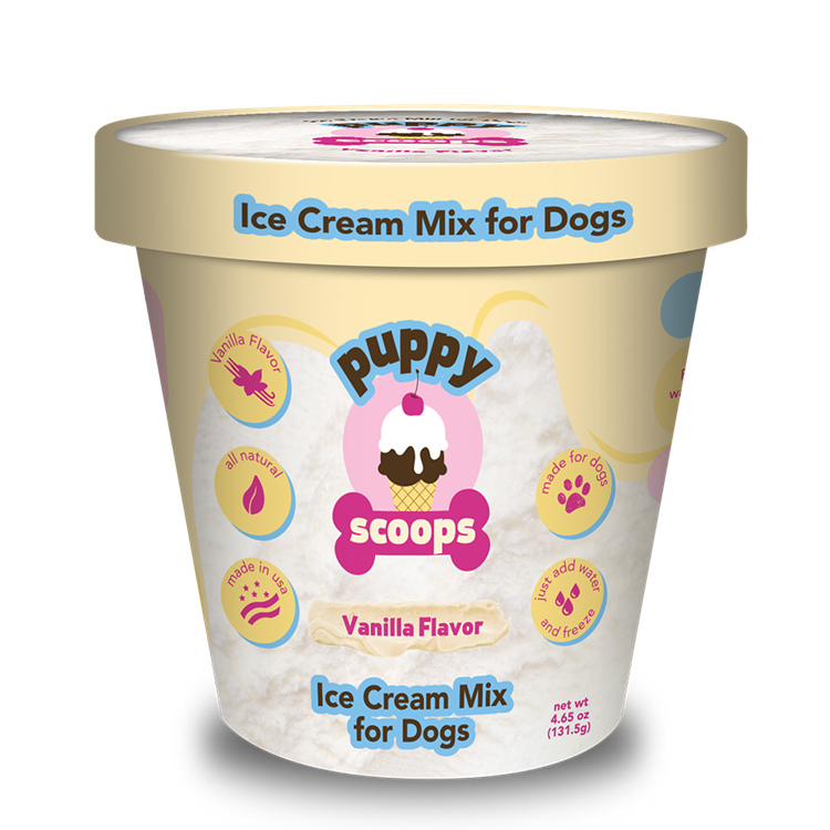 Puppy Scoops Ice Cream Mix - Vanilla, Pint Size, 4.65 oz