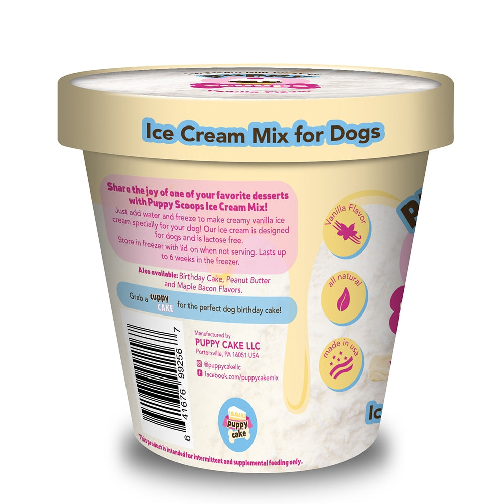 Puppy Scoops Ice Cream Mix - Vanilla, Pint Size, 4.65 oz