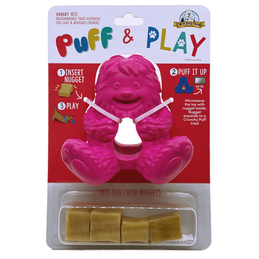 Yeti Puff And Play Toy - Light To Heavy-Moderate Chewers, Pink