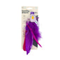 Cat Toy Wand Refill - Purple Birdy Feather Teasers 2pk