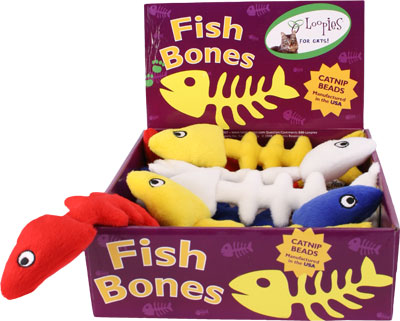 Floppy Fish Bone Cat Toy
