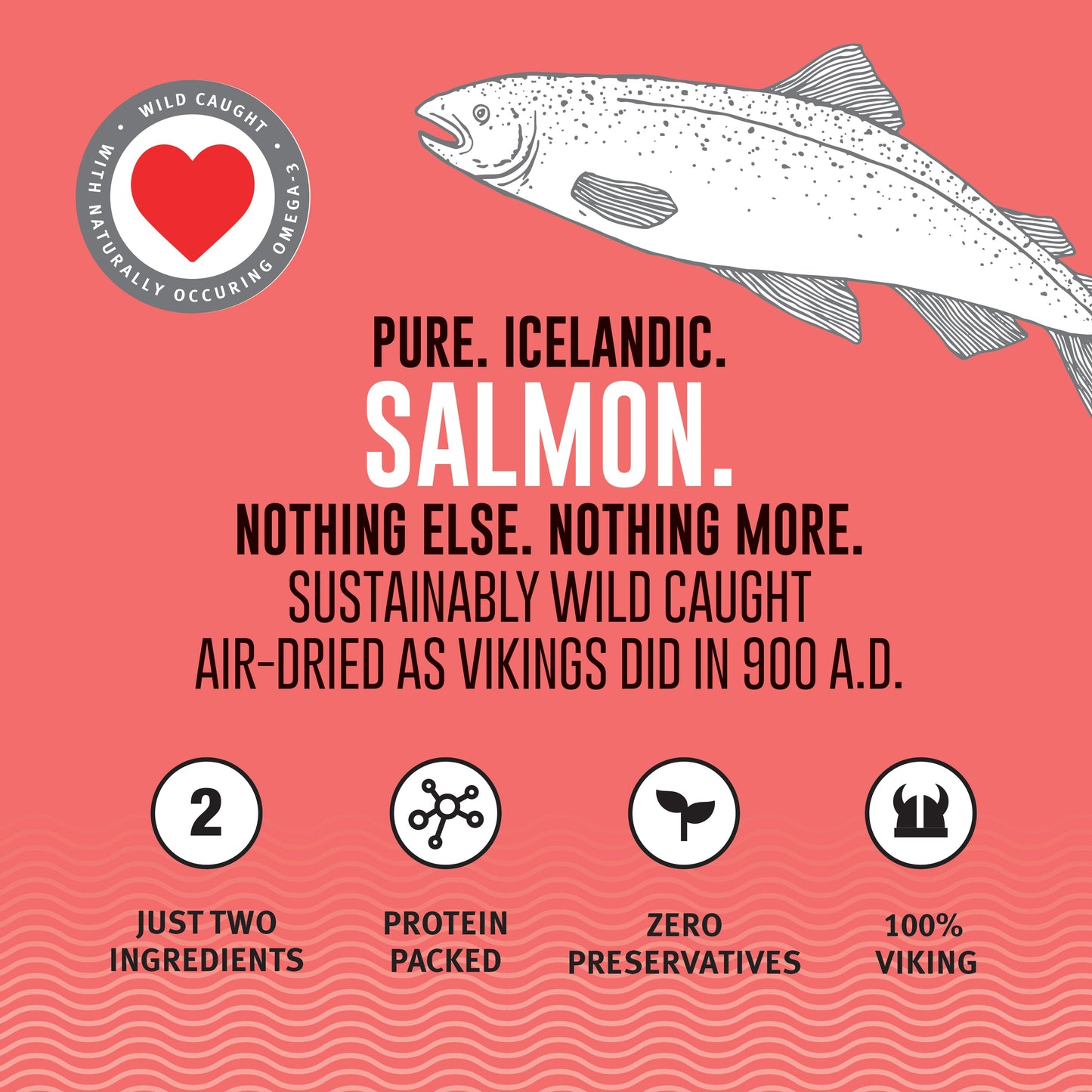 Icelandic+ Salmon Fish Chips Dog Treat 3oz