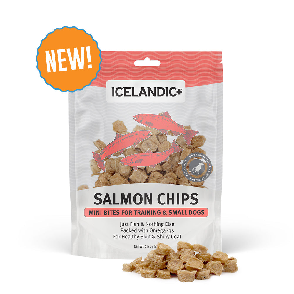 Icelandic+ Salmon Fish Chips Dog Treat Mini 2.5oz