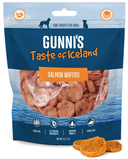 Gunni's Salmon Wafers 5oz