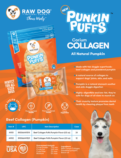 Raw Dog Collagen Punkin Puffs 2.5oz