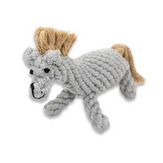 Serene the Gray Horse Rope Toy, Small
