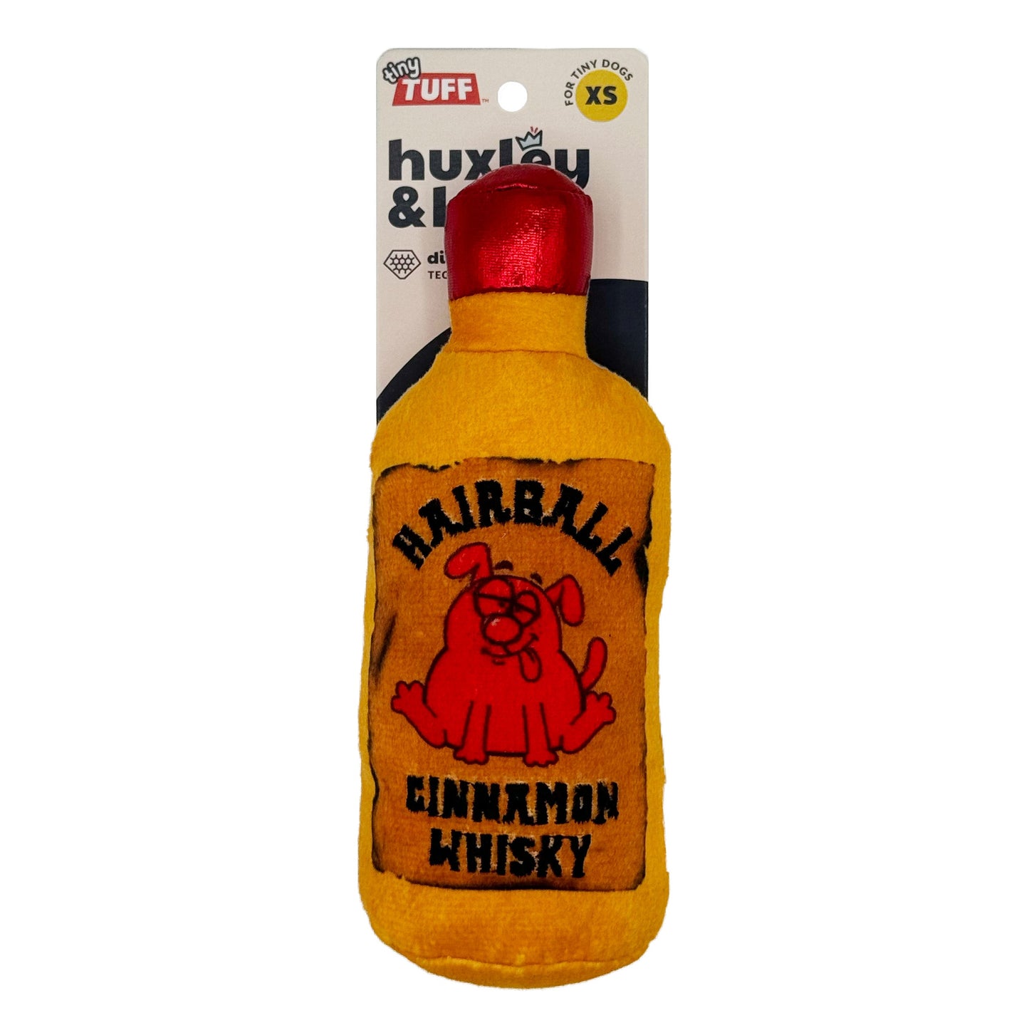 Tiny Tuff Hairball Cinnamon Whisky Dog Toy