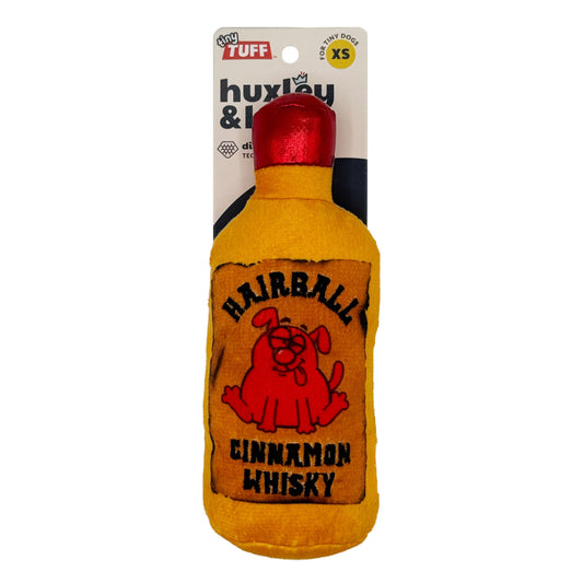 Tiny Tuff Hairball Cinnamon Whisky Dog Toy