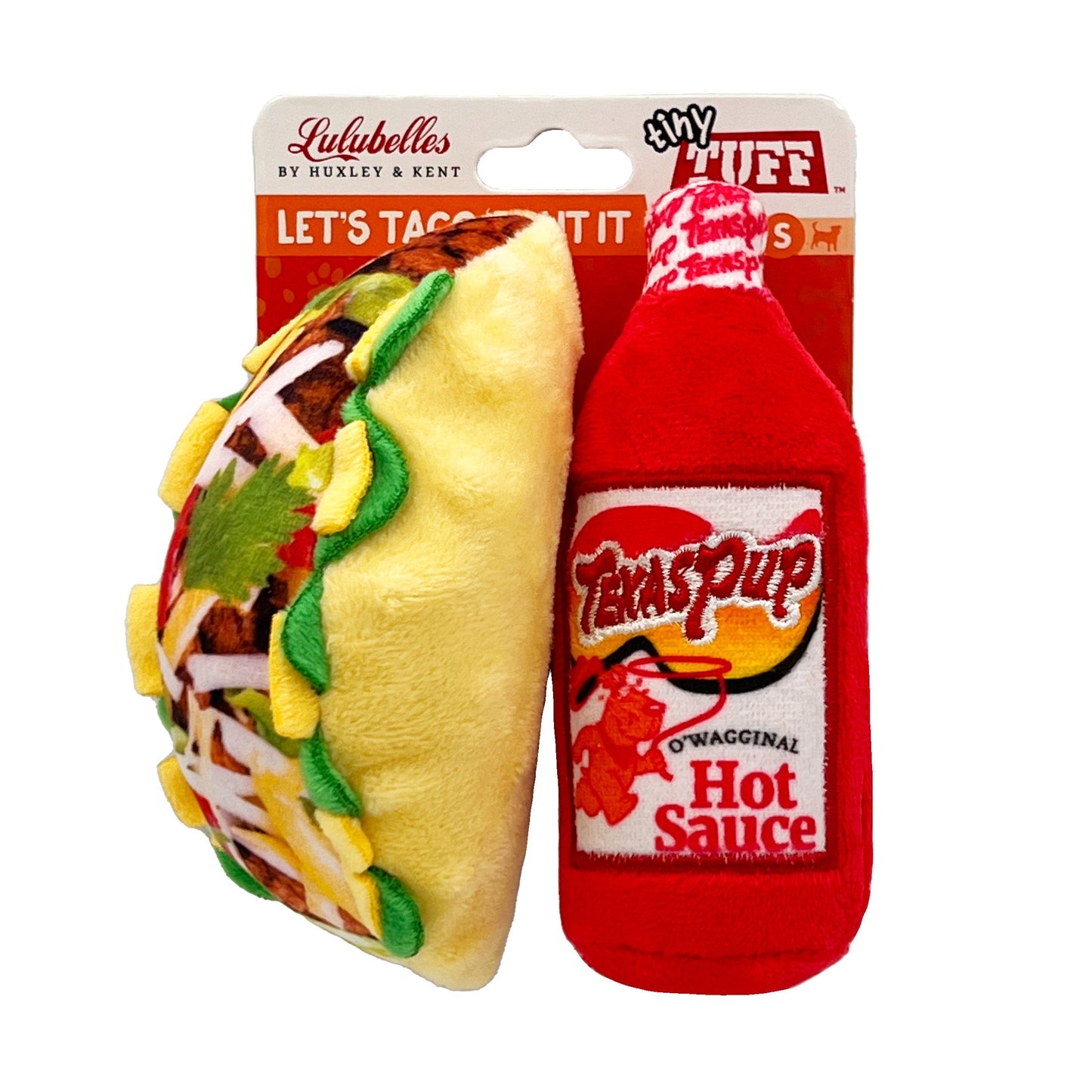 Tiny Tuff Let'S Taco 'Bout It Dog Toys