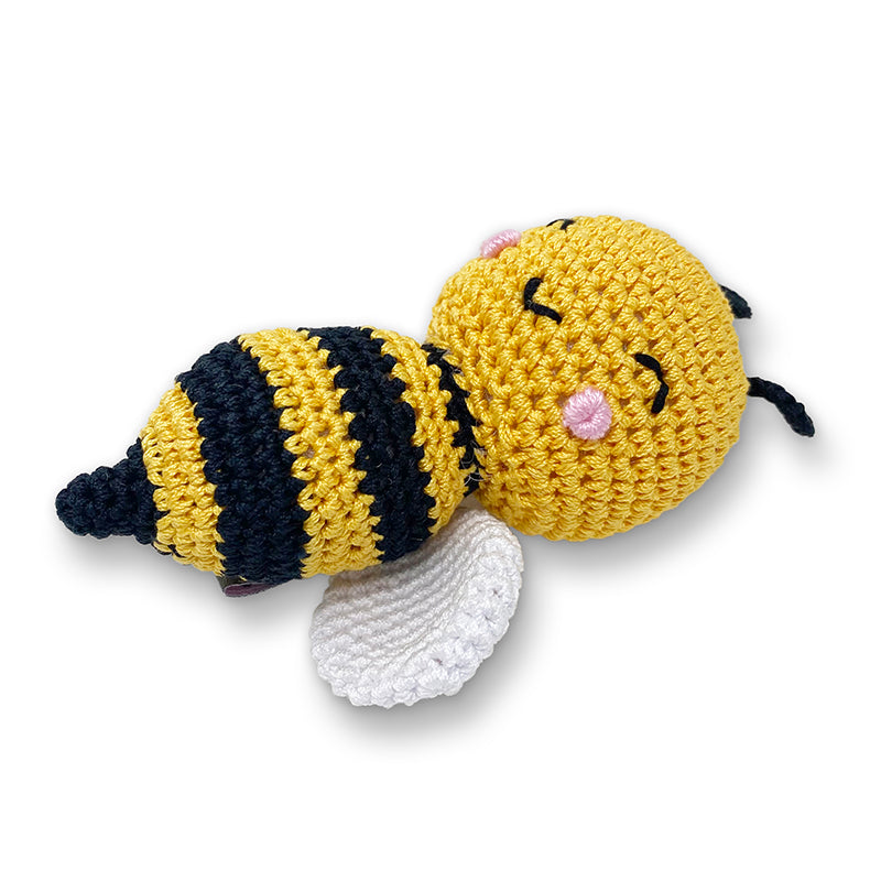 Crochet Squeaker Toy - Bumble Bee