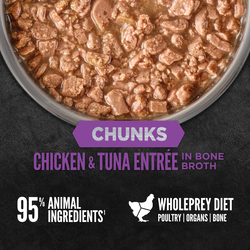 Orijen CHUNKS & SHREDS, CHICKEN & TUNA RECIPE FOR KITTENS 5.5OZ
