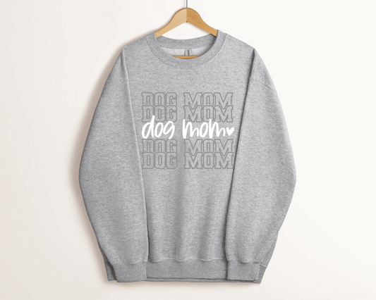 Dog Mom Sweatshirt, Sport Grey