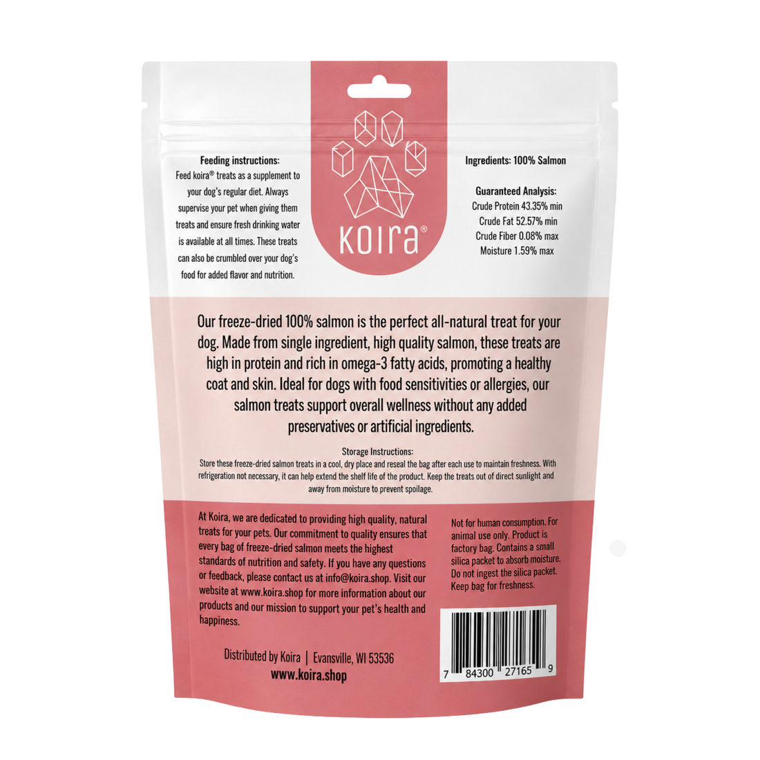 Koira | Freeze-dried Salmon Dog Treats
