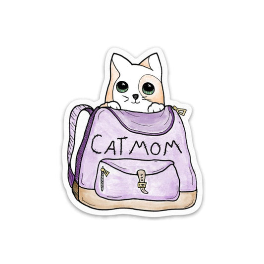 Cat Sticker - Cat mom Backpack