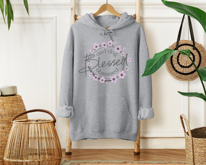 [30% OFF] Blessed and Dog Obsessed Hoodie, Grey