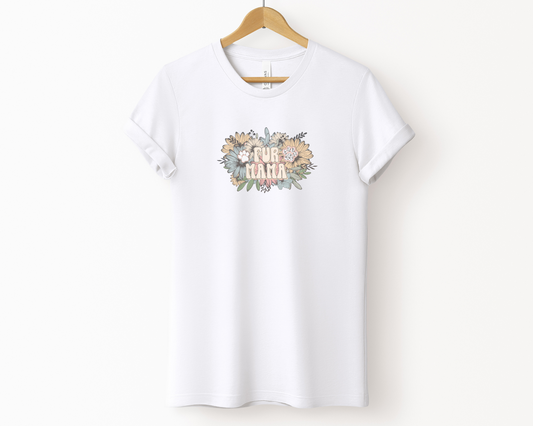 Fur mama Crewneck T-shirt, White