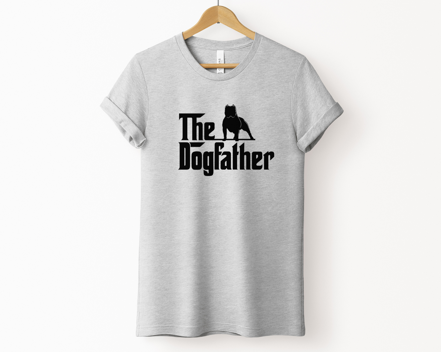 The DogFather Crewneck T-shirt, Athletic Heather