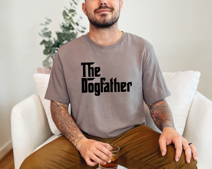 The DogFather Crewneck T-shirt, Pebble Brown