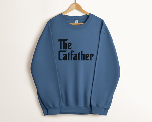 The CatFather Sweatshirt, Indigo Blue