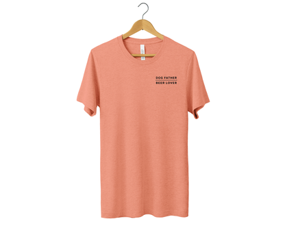 Dog Father Beer Lover Tee | Heather Prism Sunset