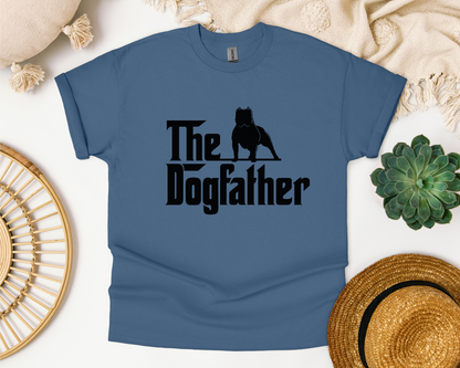 [20% OFF] The Dogfather Crewneck T-shirt, Indigo Blue