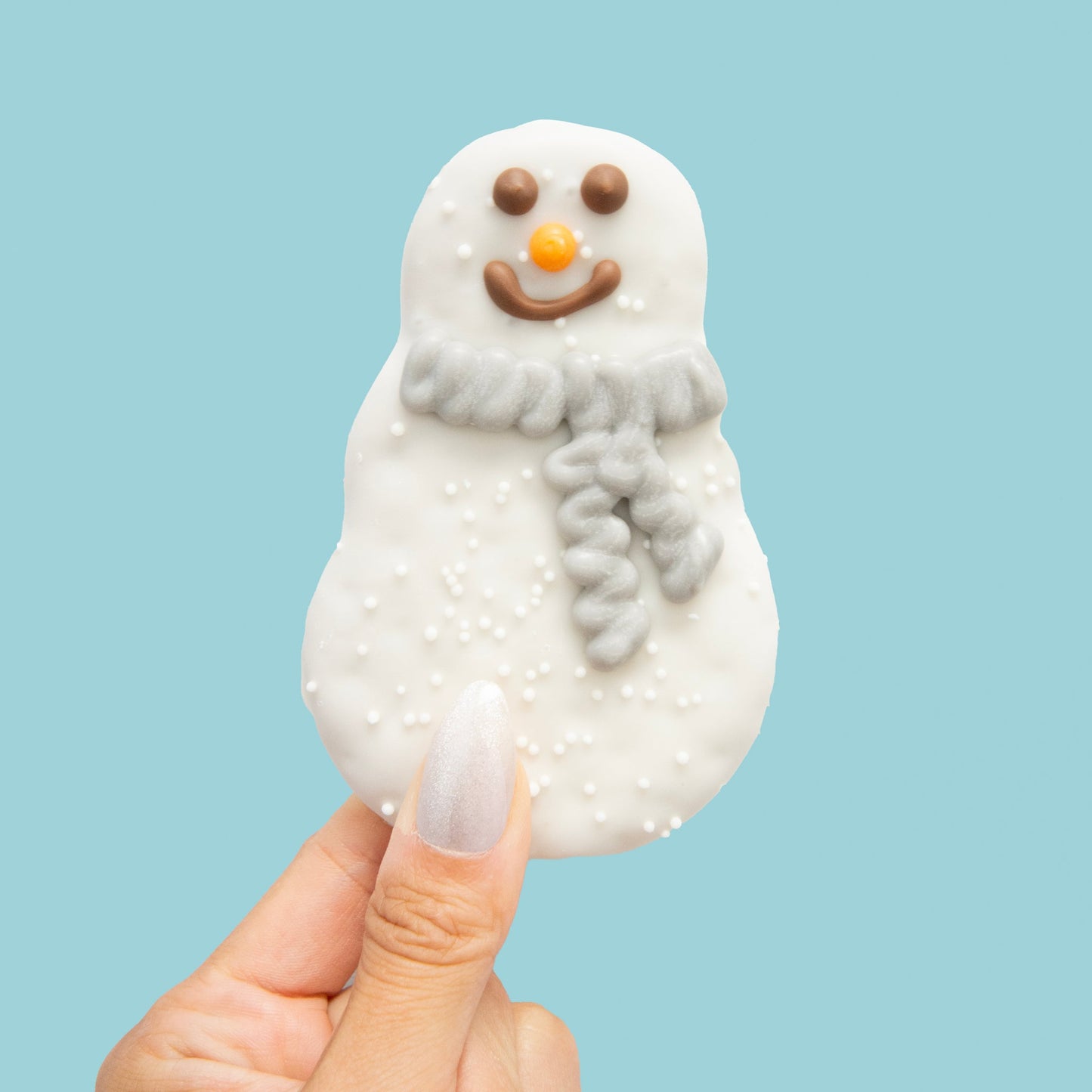 Snowmen with Scarf Cookie