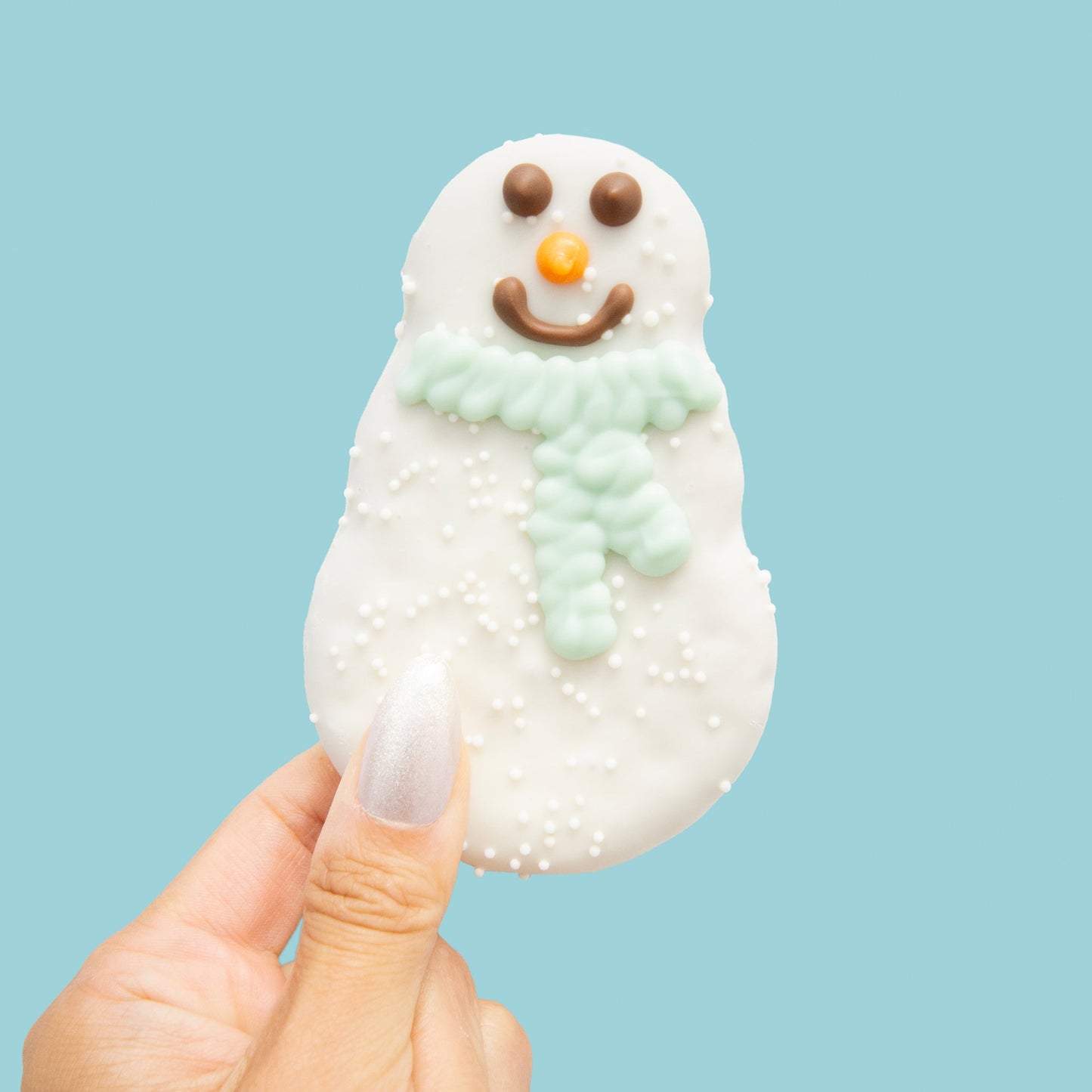 Snowmen with Scarf Cookie