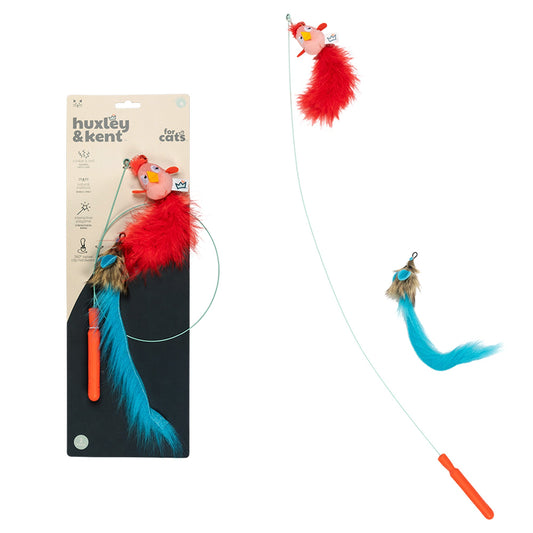 Wire Birdy & Mouse Wand Cat Toy