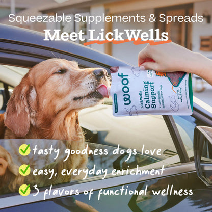 WOOF DOG LICKWELLS CALMING SUPPORT 12OZ