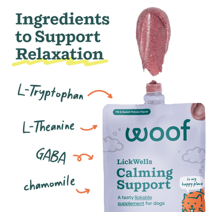 WOOF DOG LICKWELLS CALMING SUPPORT 12OZ