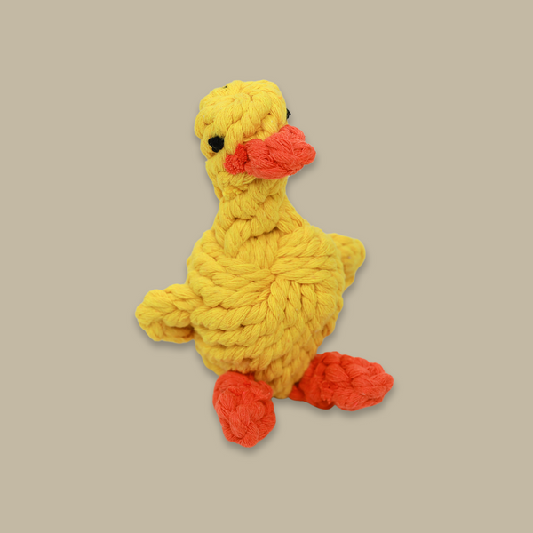 Sunny the Yellow Duck Rope Toy, Small