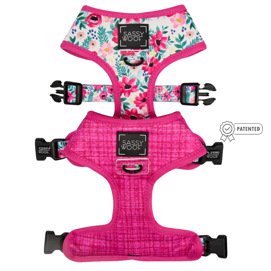 Floral Frenzy Reversible Dog Harness