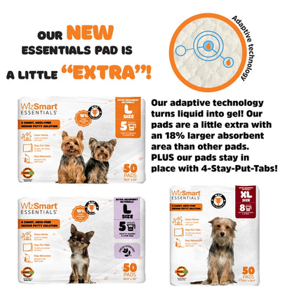 Wizsmart Essentials Dog Pads - Large 50 Ct