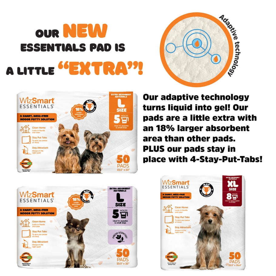 Wizsmart Essentials Dog Pads - Large 10 Ct