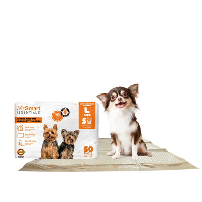 Wizsmart Essentials Dog Pads - Large 50 Ct