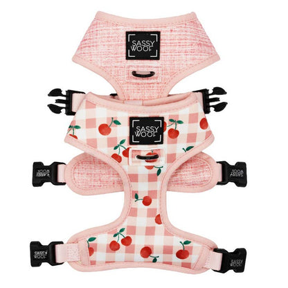 Dog Reversible Harness - Cherry Cute