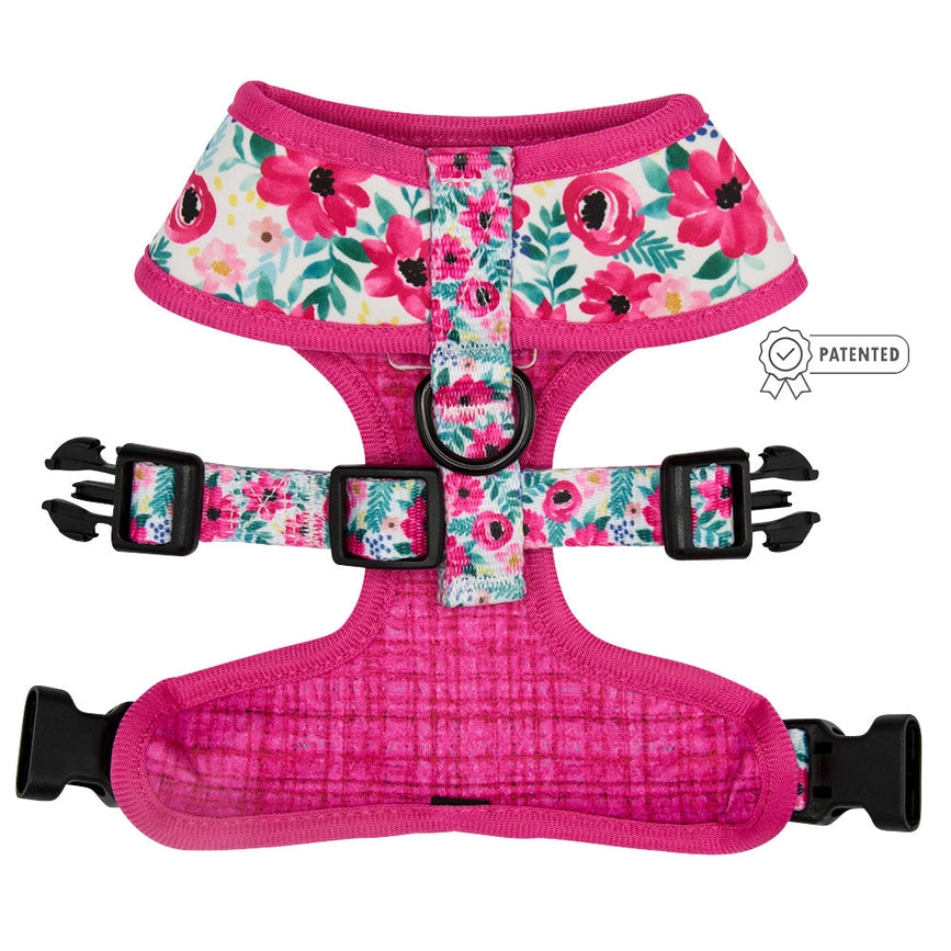 Floral Frenzy Reversible Dog Harness