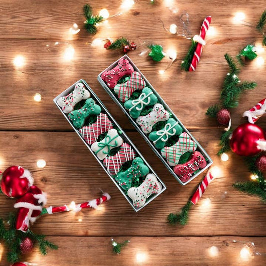 Woofmas Mini Bones Dog Treats Gift Box