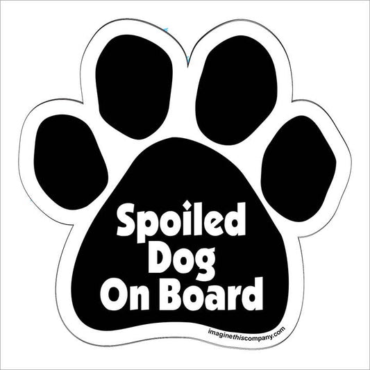 Car Magnet - Spoiled Dog On Board