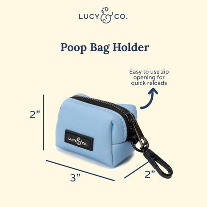 The Denim Blue Poop Bag Holder