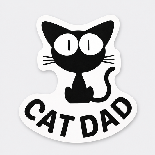 Cat Sticker - Cat Dad