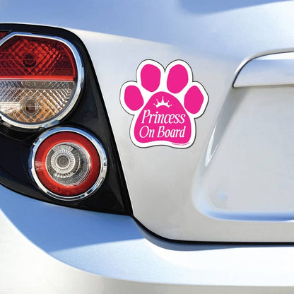 Car Magnet - Princess On Board Pink