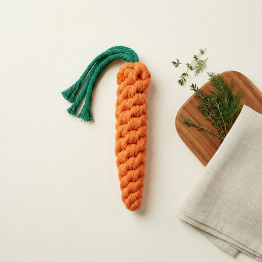 Carrot Rope Toy, Small