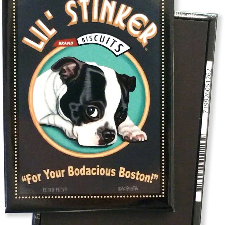 Dog Magnet - Boston Terrier "Lil' Stinker"